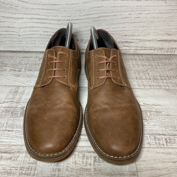 Perry Ellis Men's Sz US 8 M Portfolio Brown Dress Wingtip Pierre Lace Up Shoes - Picture 4 of 8